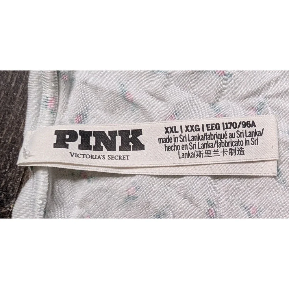 Pink VICTORIA'S SECRET XXL White LIGHTWEIGHT LOGO PANTIES New Without (322D)